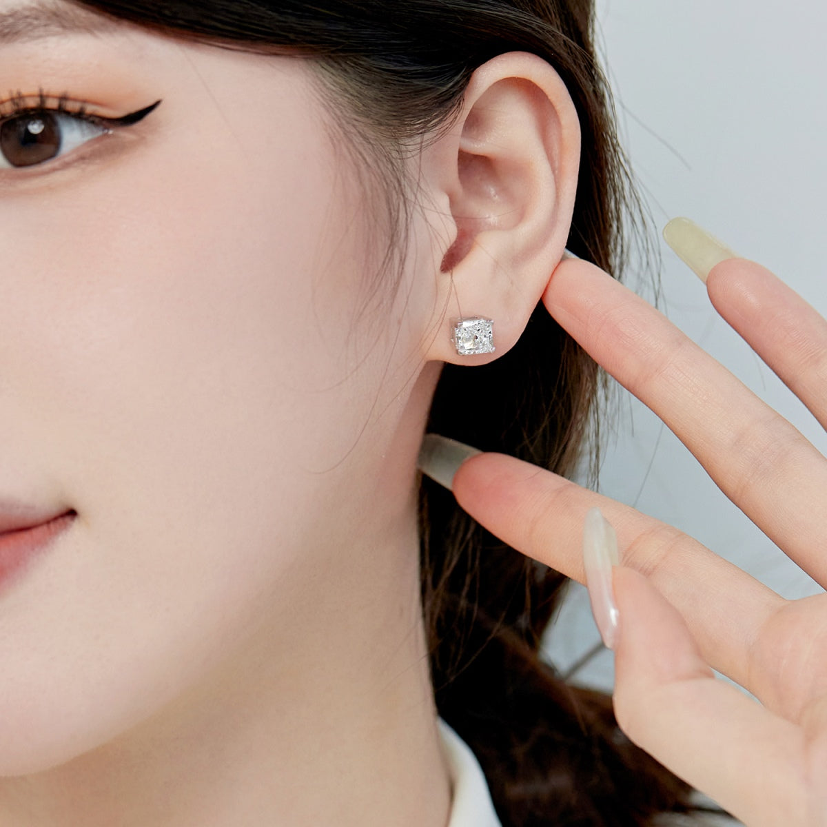 [Luxe Jewelry]1.0 Carat Radiant Princess Cut Wedding Earrings