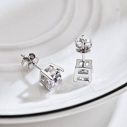 [Luxe Jewelry]1.0 Carat Radiant Princess Cut Wedding Earrings