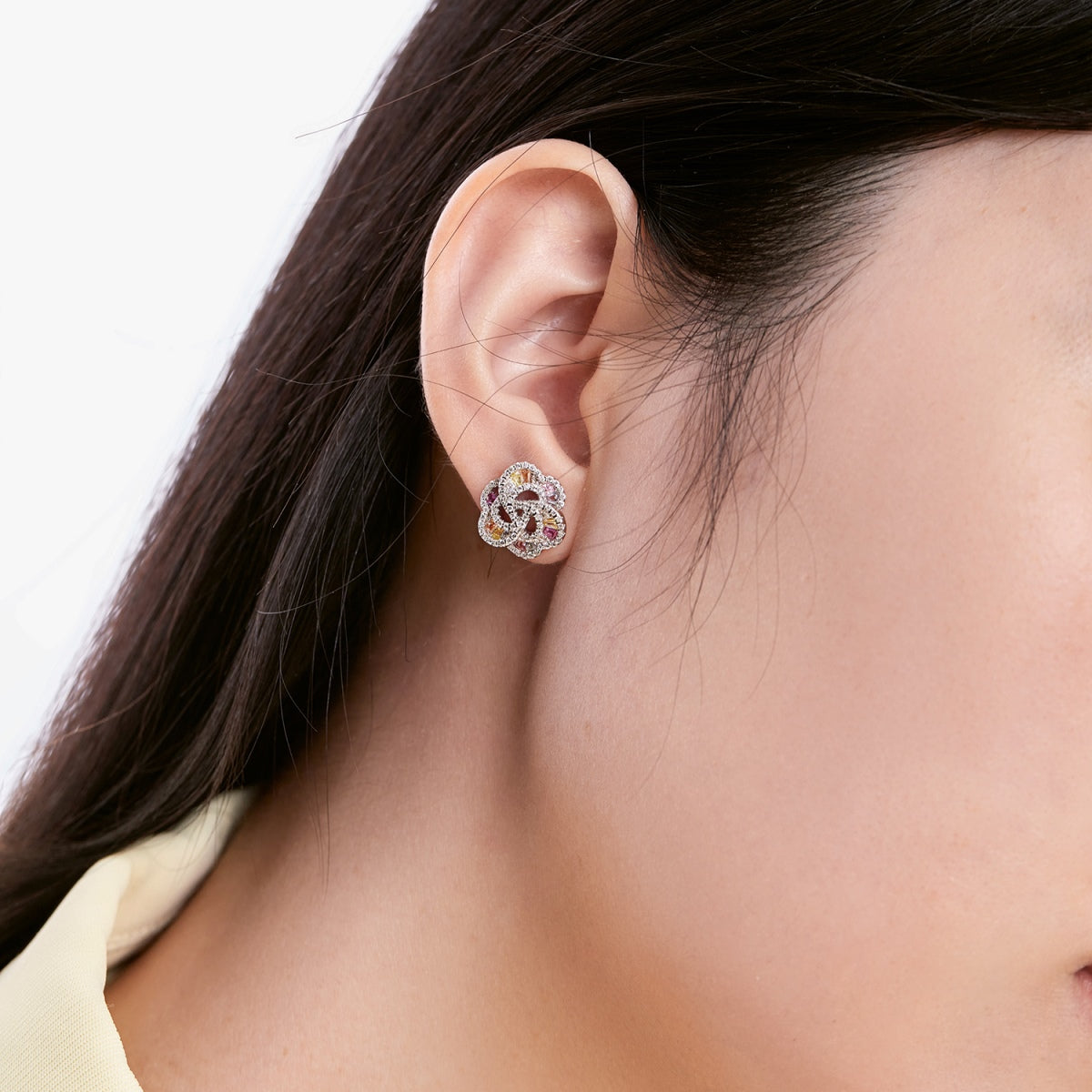 [Luxe Jewelry]Exquisite Flower Shape Daily Earrings