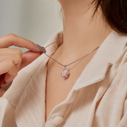 [Luxe Jewelry]Charming Flower Colorful Necklace