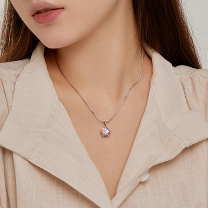 [Luxe Jewelry]Charming Flower Colorful Necklace