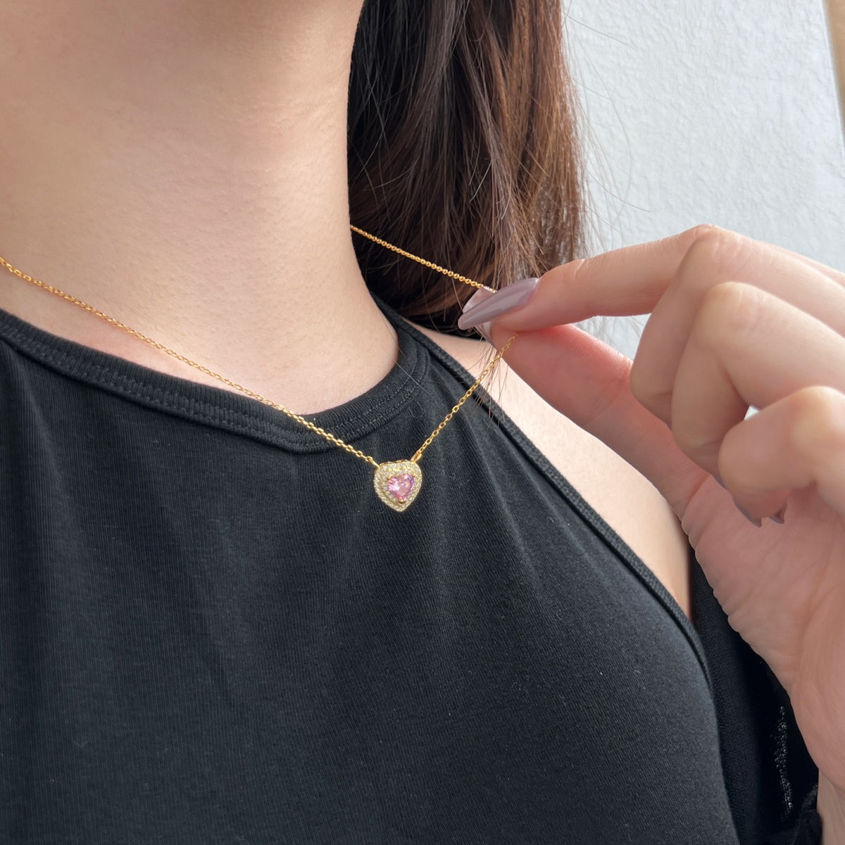 [Luxe Jewelry]Exquisite Heart Shape Necklace