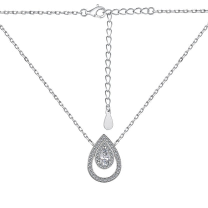 [Luxe Jewelry]Sparkling Pear Cut Necklace