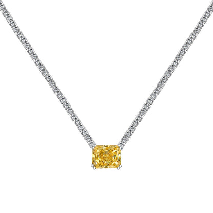 [Luxe Jewelry]4.0 Carat Elegant Radiant Cut Necklace