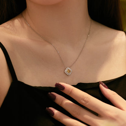 [Luxe Jewelry]Sparkling Asscher Cut Necklace