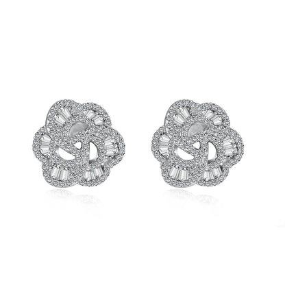 [Luxe Jewelry]Exquisite Flower Shape Daily Earrings