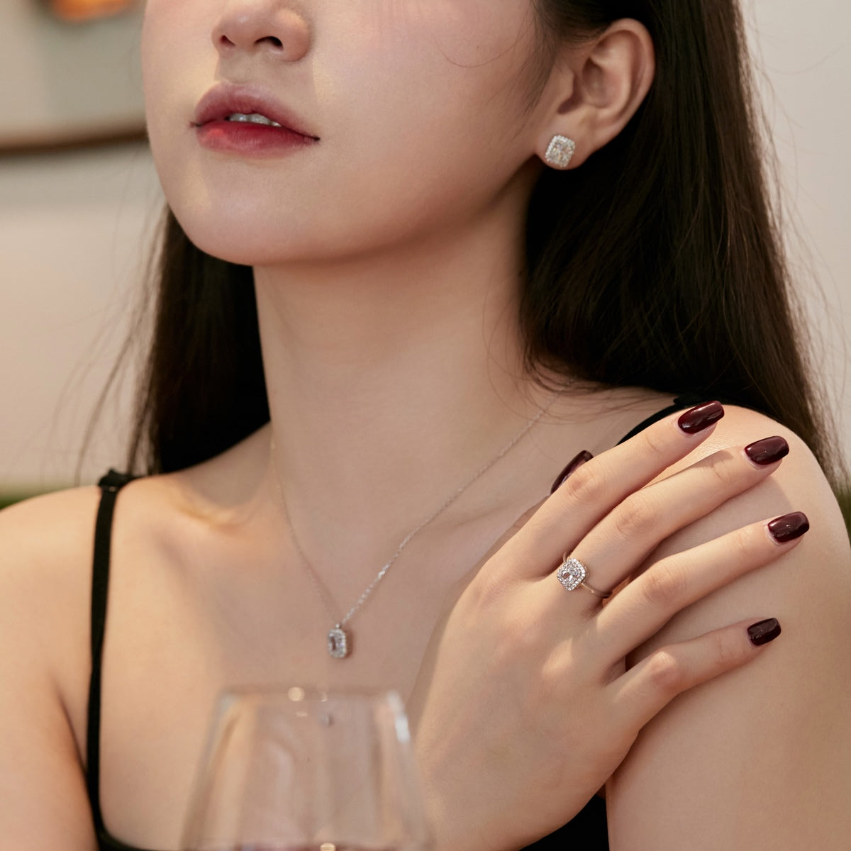 [Luxe Jewelry]1.0 Carat Luxurious Dainty Emerald Cut Daily Earrings