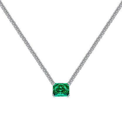 [Luxe Jewelry]4.0 Carat Elegant Radiant Cut Necklace