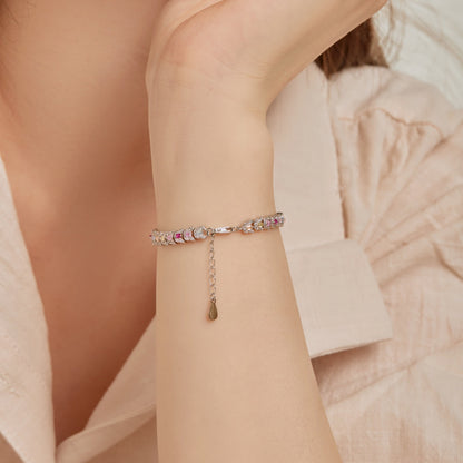 [Luxe Jewelry]Delicate Colorful Multi Cut Daily Bracelet