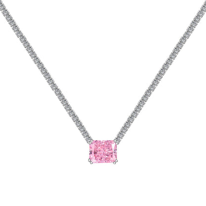 [Luxe Jewelry]4.0 Carat Elegant Radiant Cut Necklace
