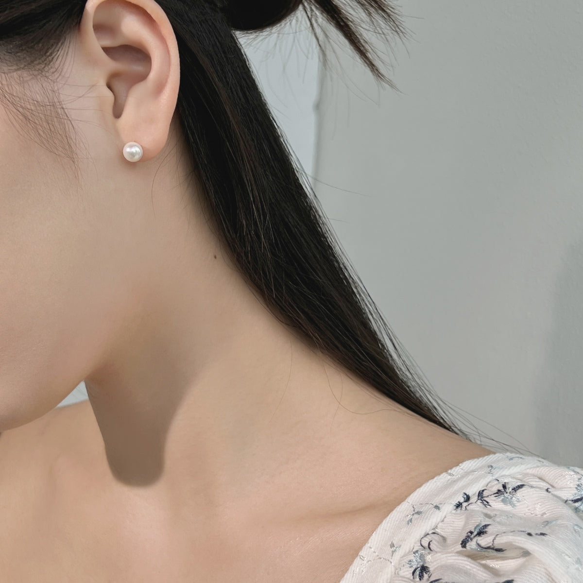 [Luxe Jewelry]Delicate Pearl Earrings