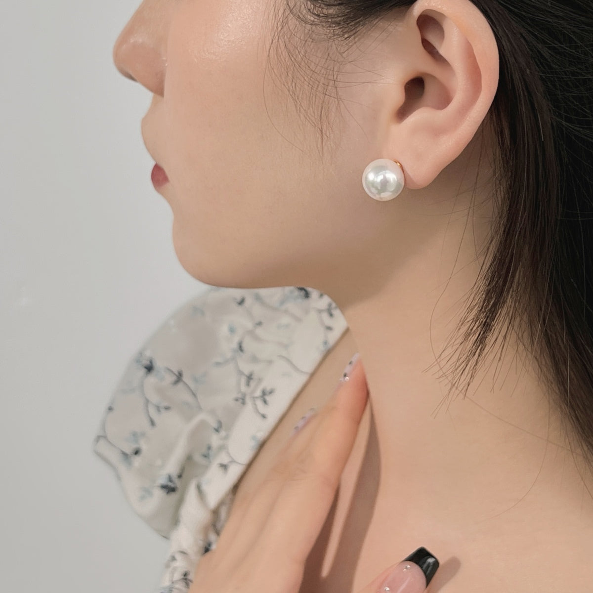 [Luxe Jewelry]Delicate Pearl Earrings