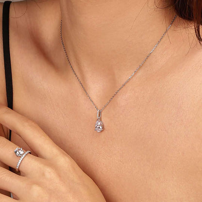 [Luxe Jewelry]Delicate Water Drop Shape Fashion Necklace