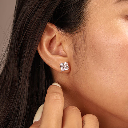 [Luxe Jewelry]Ornate Square Shape Earrings