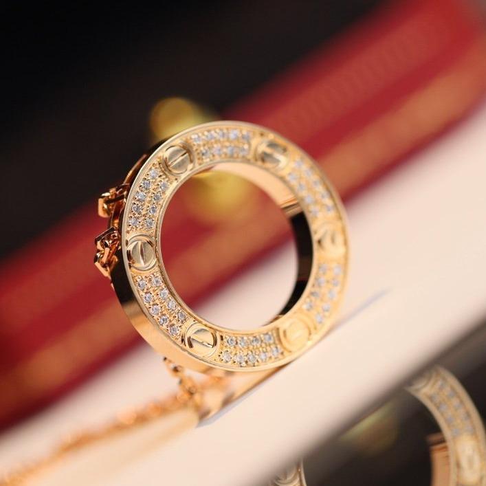 [Luxe Jewelry]LOVE NECKLACE ADJUSTABLE ROSE GOLD