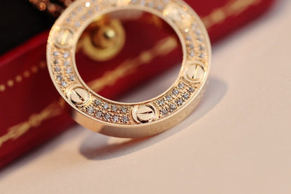 [Luxe Jewelry]LOVE NECKLACE ADJUSTABLE ROSE GOLD