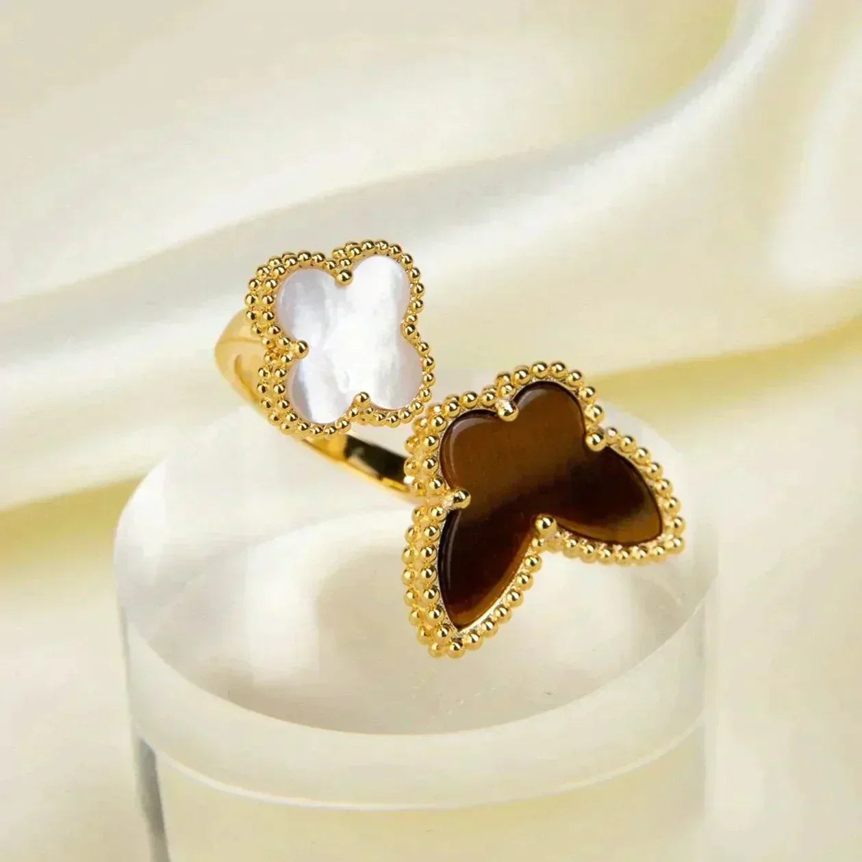 [Luxe Jewelry]LUCKY BETWEEN THE FINGER RING