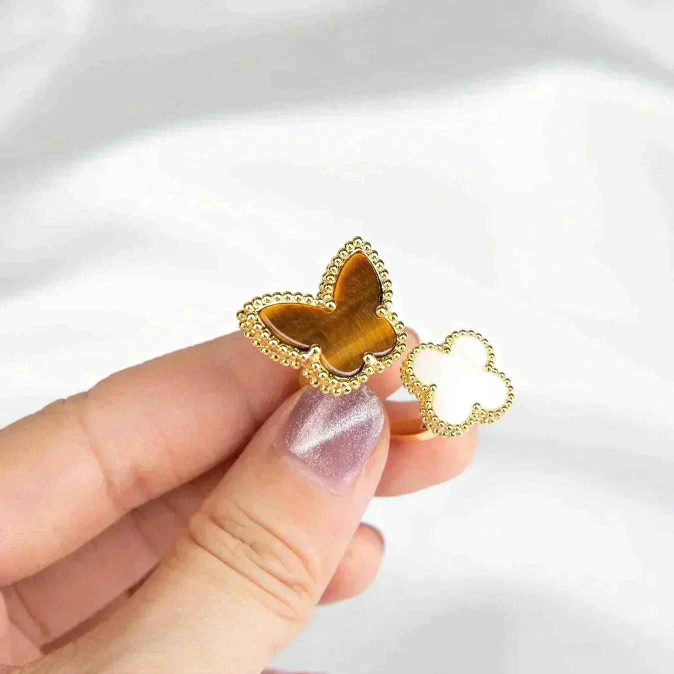 [Luxe Jewelry]LUCKY BETWEEN THE FINGER RING