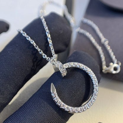 [Luxe Jewelry]JUSTE NECKLACE SILVER DIAMONDS