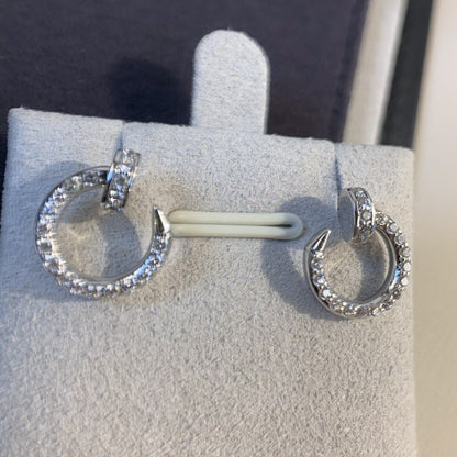 [Luxe Jewelry]JUSTE EARRINGS SILVER DIAMONDS