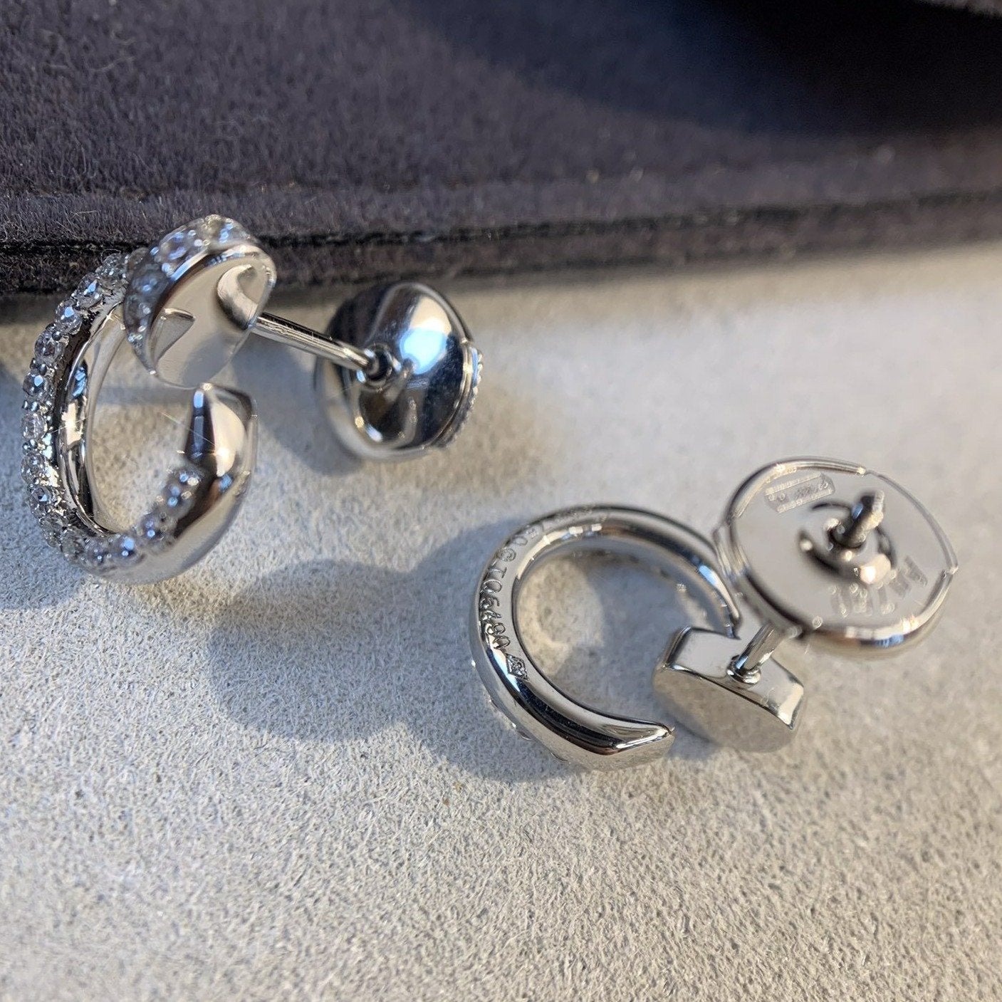 [Luxe Jewelry]JUSTE EARRINGS SILVER DIAMONDS