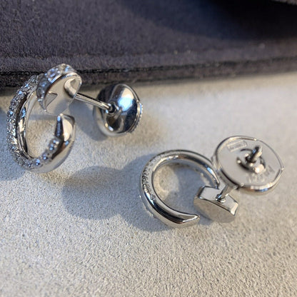 [Luxe Jewelry]JUSTE EARRINGS SILVER DIAMONDS