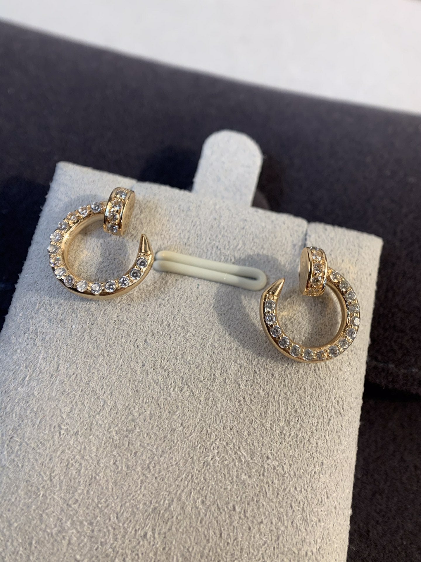 [Luxe Jewelry]JUSTE EARRINGS GOLD DIAMONDS