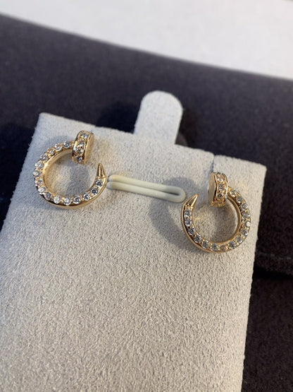 [Luxe Jewelry]JUSTE EARRINGS GOLD DIAMONDS
