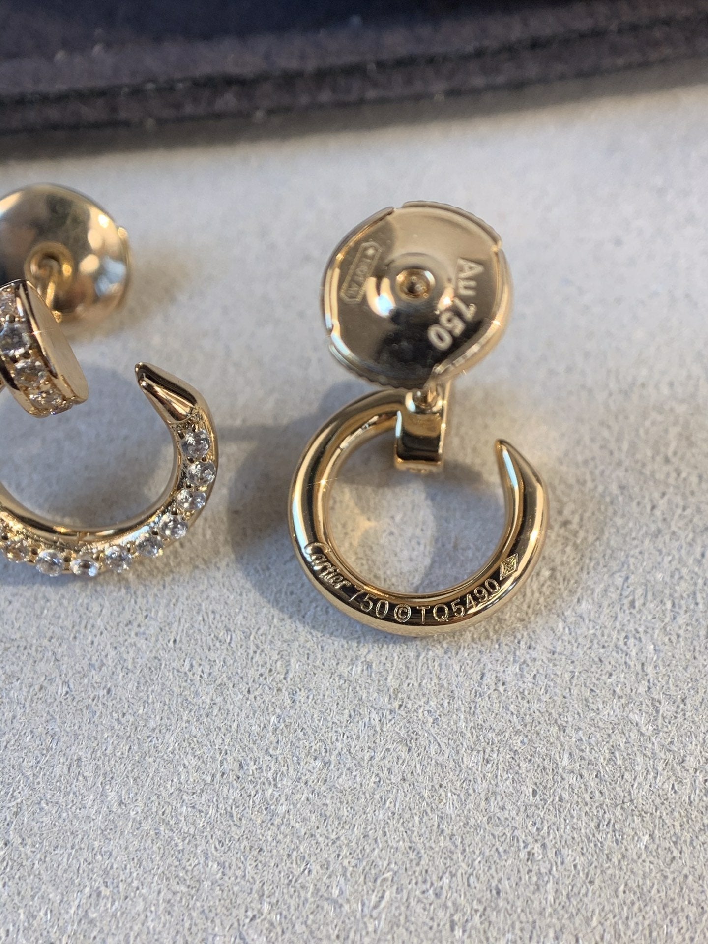[Luxe Jewelry]JUSTE EARRINGS GOLD DIAMONDS