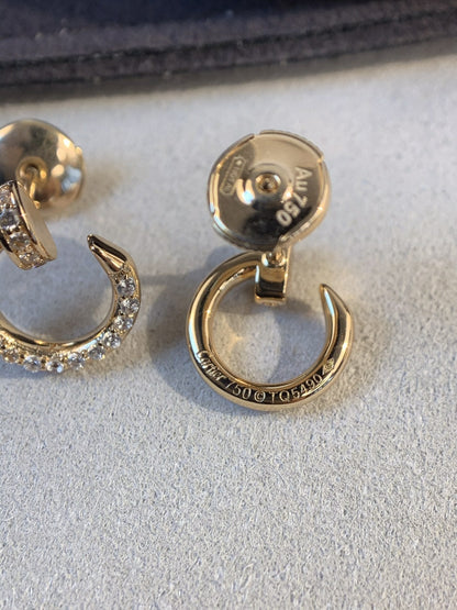 [Luxe Jewelry]JUSTE EARRINGS GOLD DIAMONDS