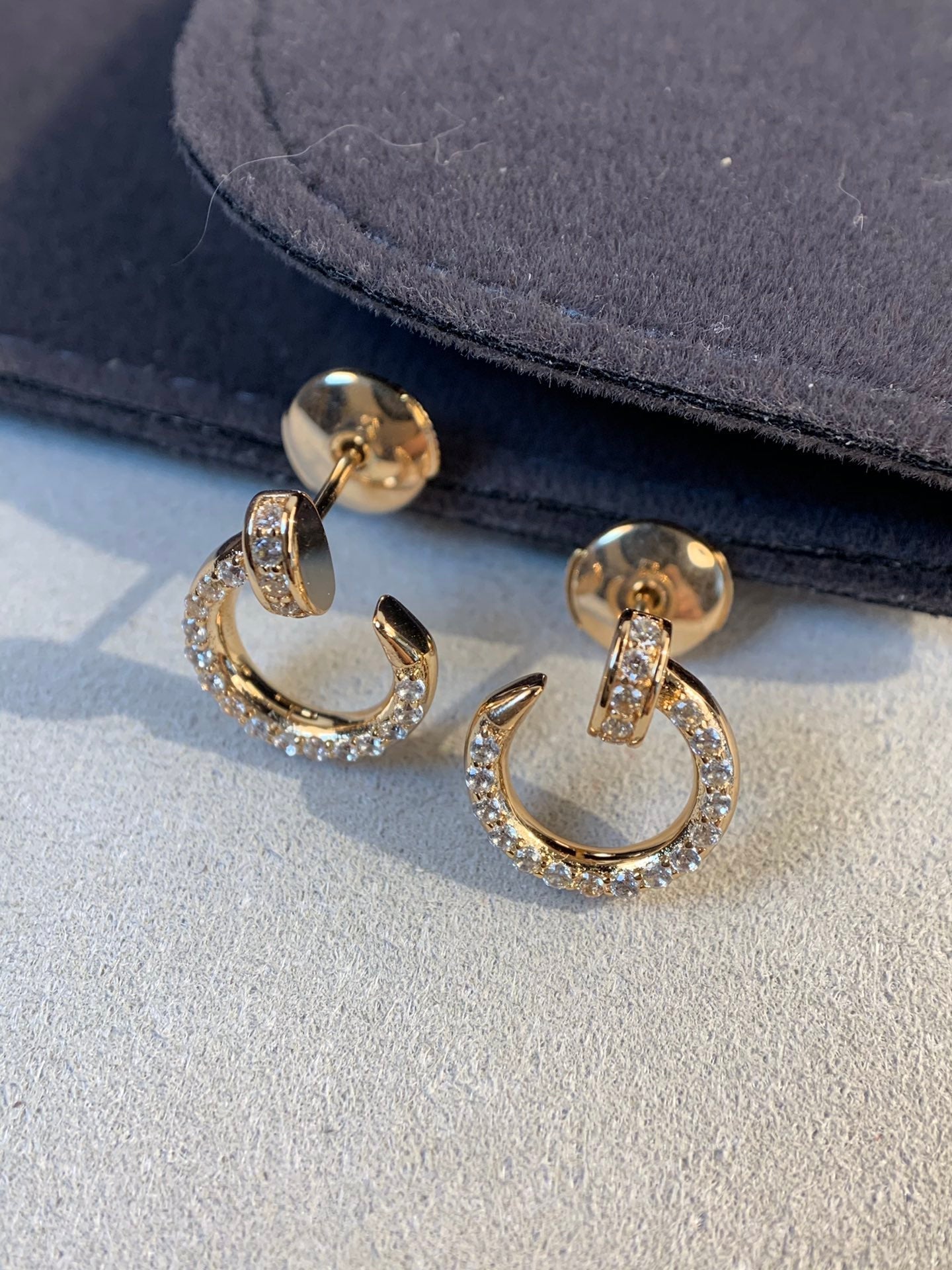 [Luxe Jewelry]JUSTE EARRINGS GOLD DIAMONDS