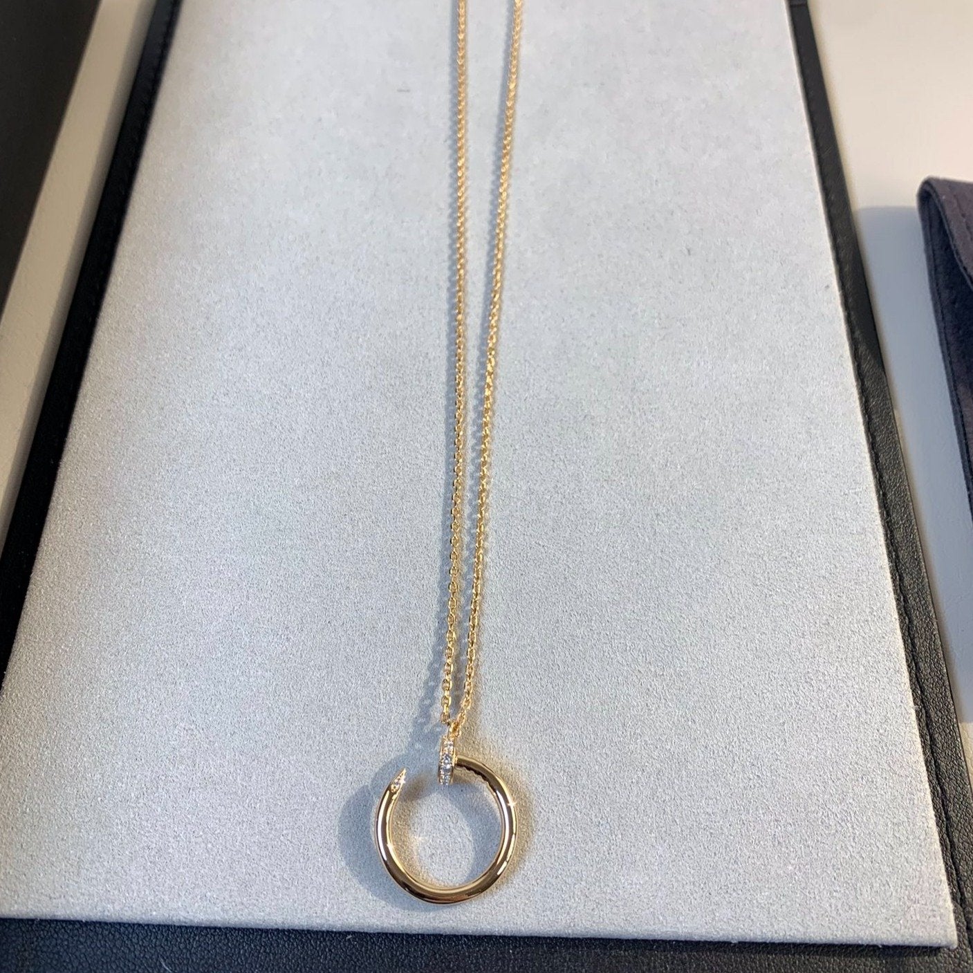 [Luxe Jewelry]JUSTE NECKLACE PINK GOLD