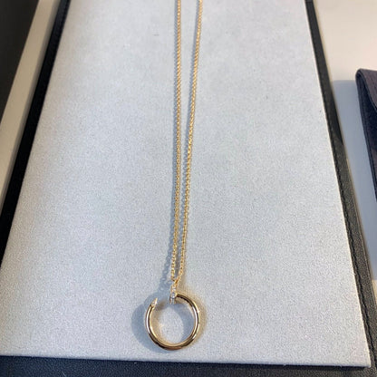 [Luxe Jewelry]JUSTE NECKLACE PINK GOLD