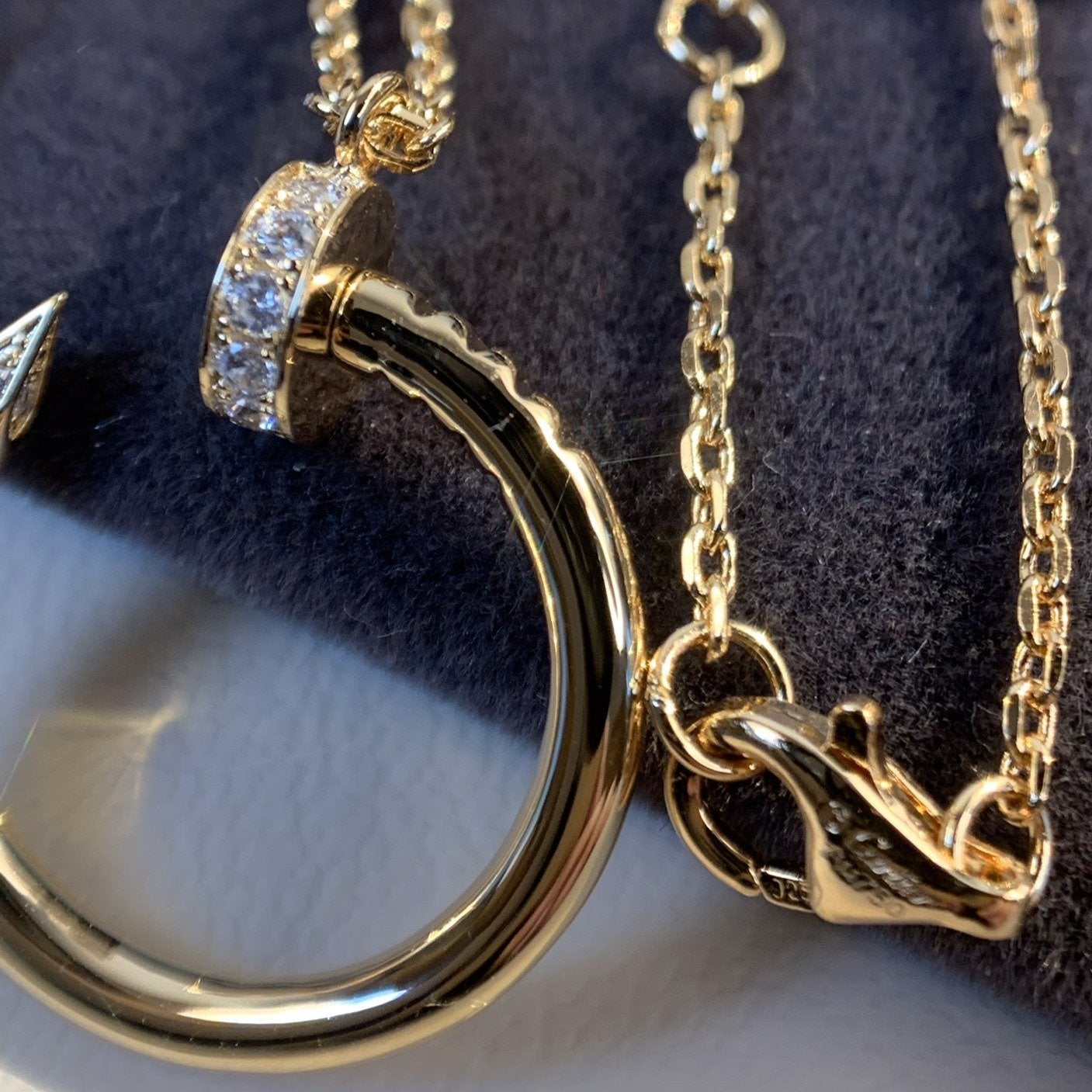[Luxe Jewelry]JUSTE NECKLACE PINK GOLD