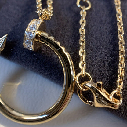 [Luxe Jewelry]JUSTE NECKLACE PINK GOLD