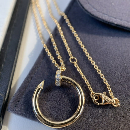 [Luxe Jewelry]JUSTE NECKLACE PINK GOLD