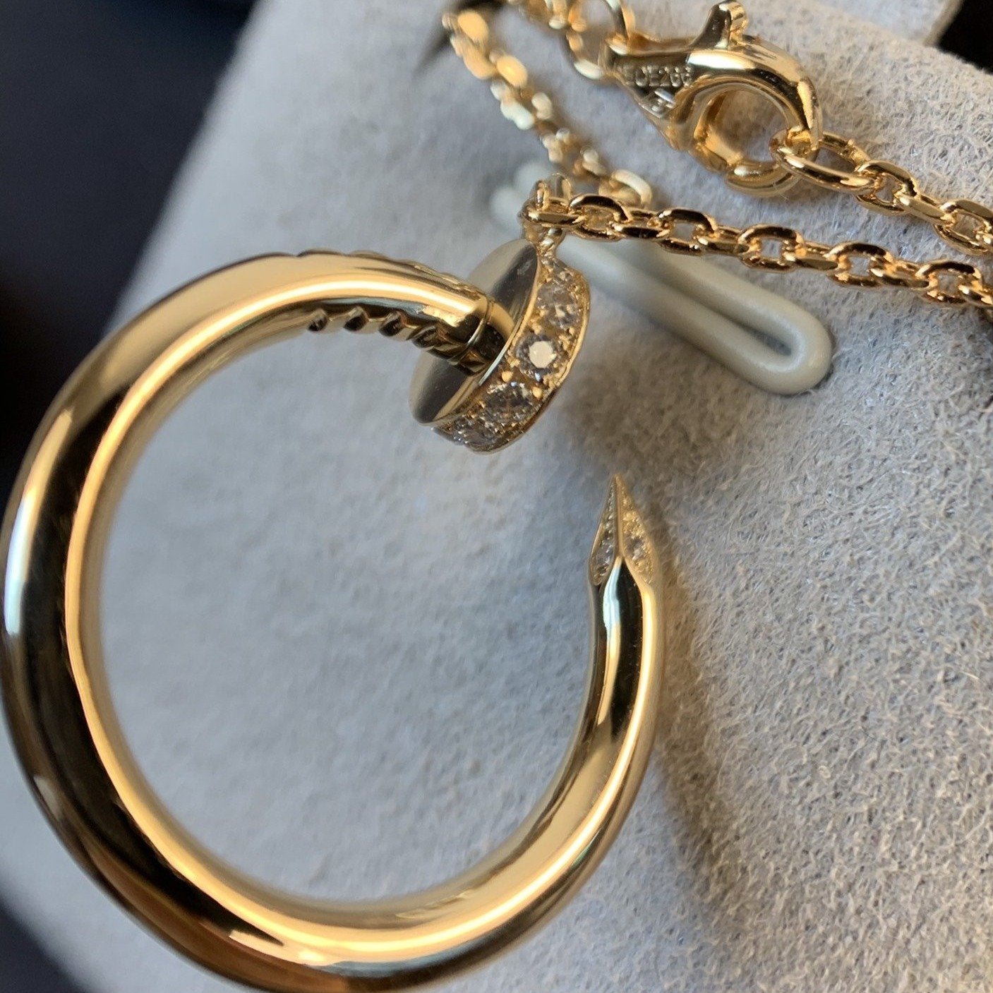 [Luxe Jewelry]JUSTE NECKLACE PINK GOLD