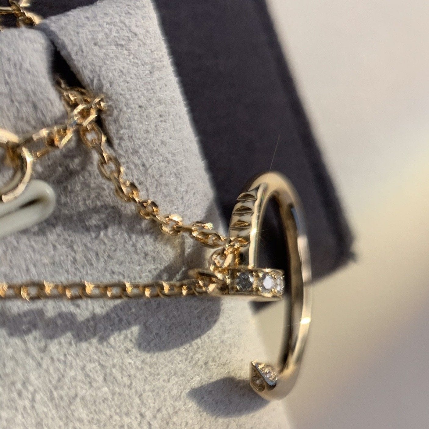 [Luxe Jewelry]JUSTE NECKLACE PINK GOLD