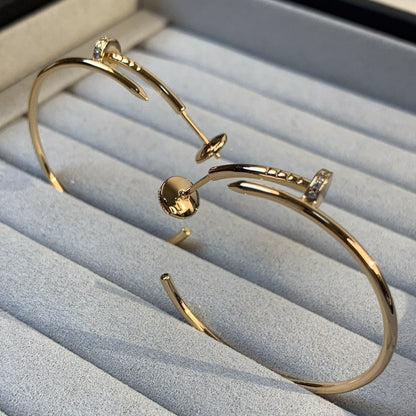 [Luxe Jewelry]JUSTE EARRINGS GOLD DIAMONDS 1.8MM