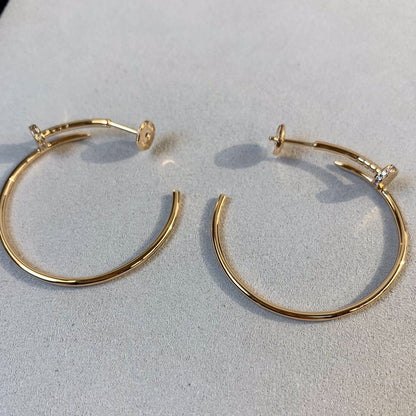[Luxe Jewelry]JUSTE EARRINGS GOLD DIAMONDS 1.8MM