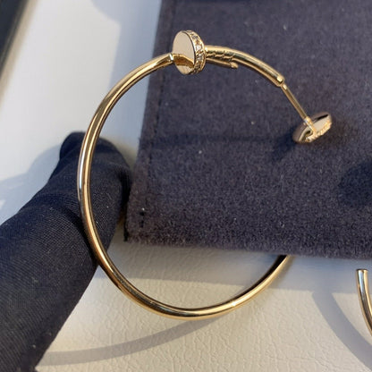 [Luxe Jewelry]JUSTE EARRINGS GOLD DIAMONDS 1.8MM