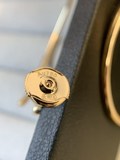 [Luxe Jewelry]JUSTE EARRINGS GOLD DIAMONDS 1.8MM