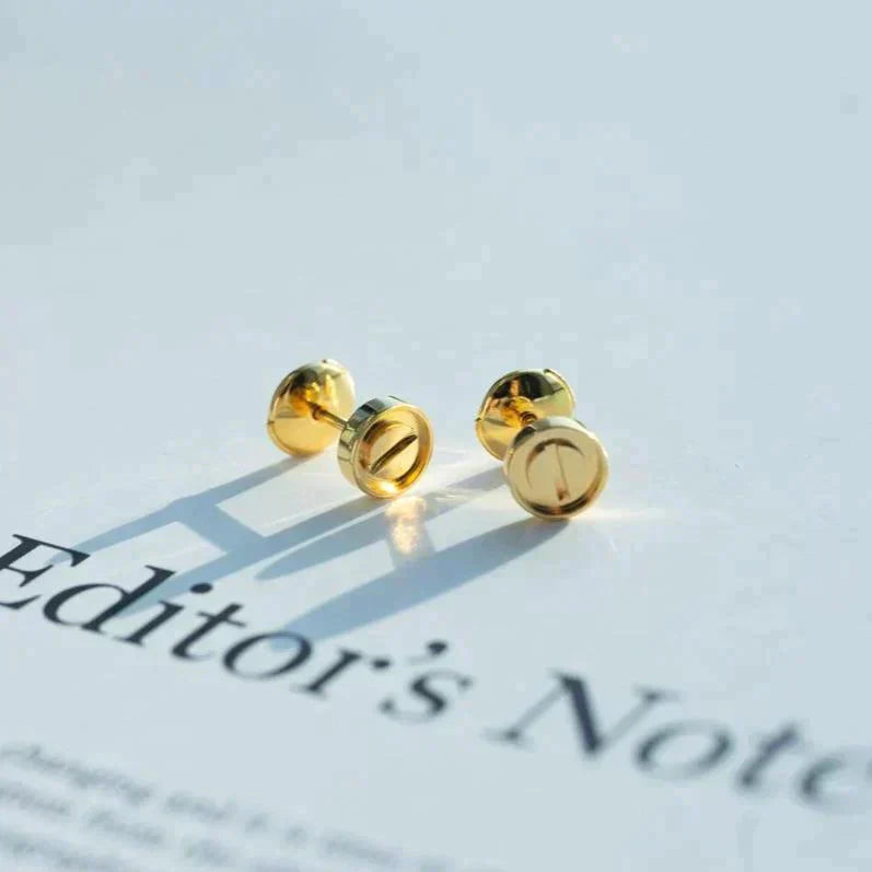 [Luxe Jewelry]LOVE EARRINGS GOLD 10MM