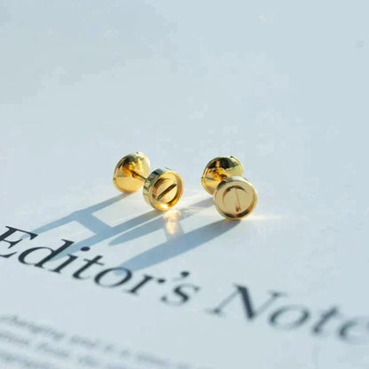[Luxe Jewelry]LOVE EARRINGS GOLD 10MM