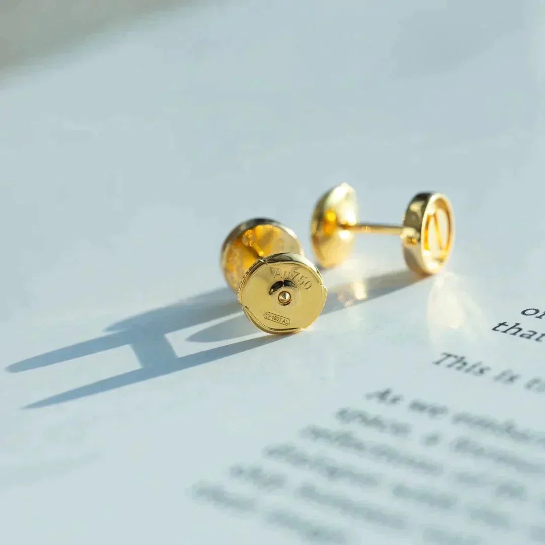 [Luxe Jewelry]LOVE EARRINGS GOLD 10MM