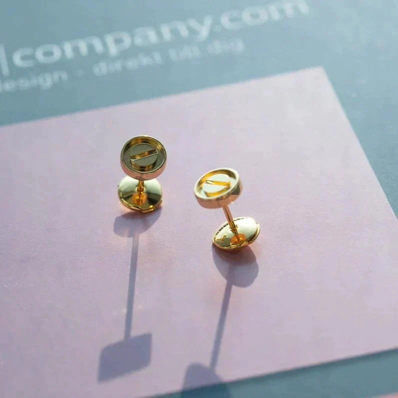 [Luxe Jewelry]LOVE EARRINGS GOLD 10MM