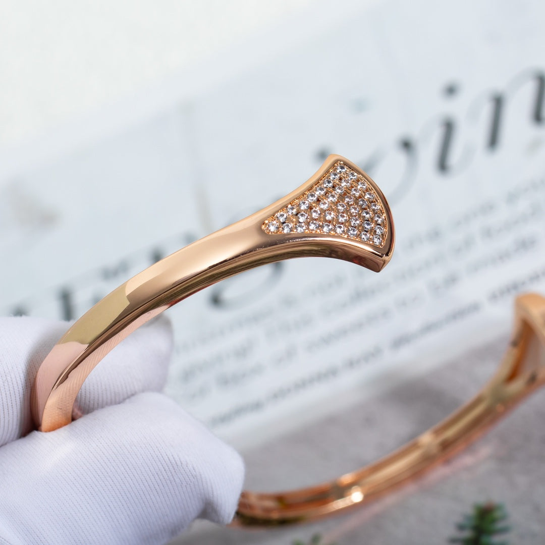 [Luxe Jewelry]DREAM BRACELET OPEN PINK GOLD MOP DIAMOND