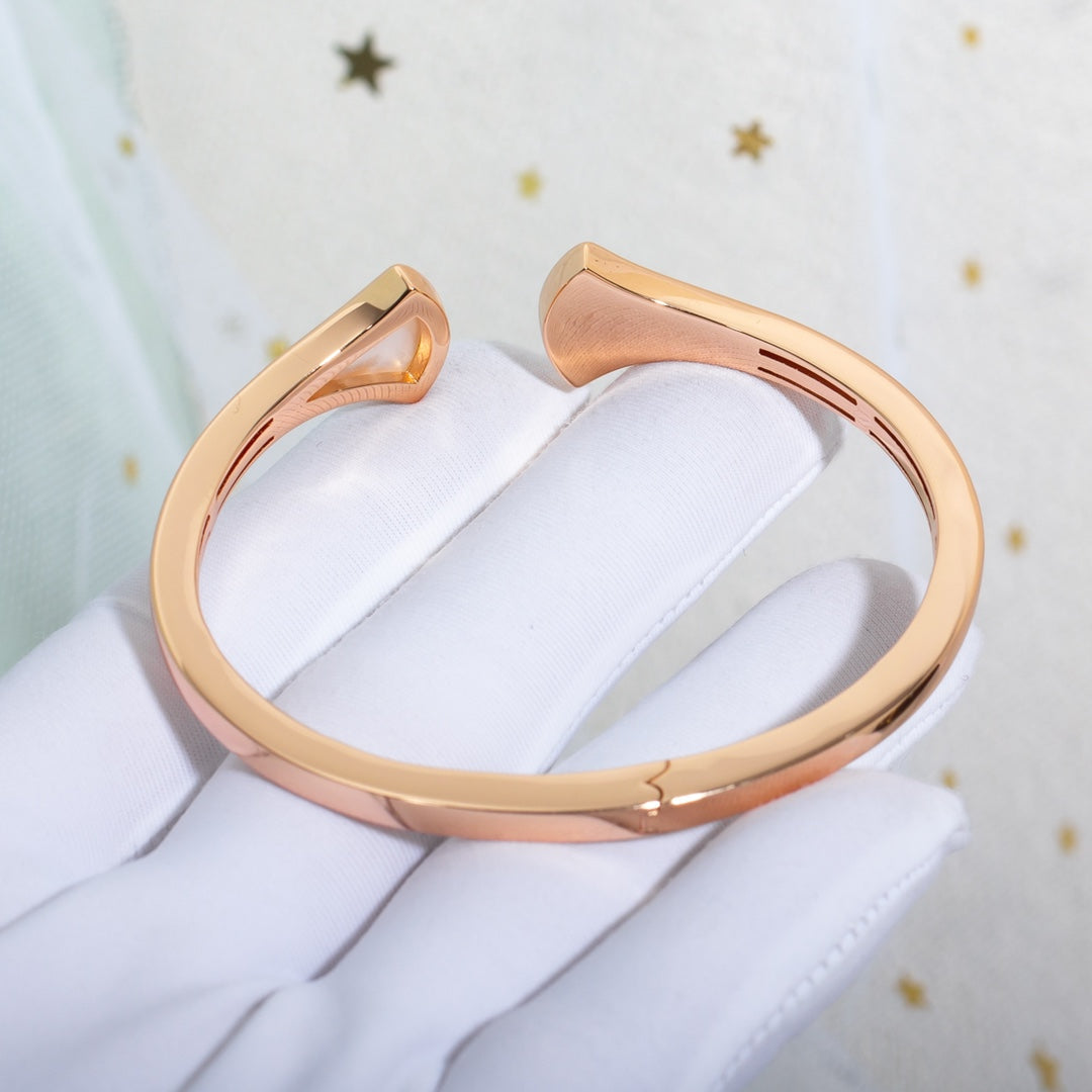 [Luxe Jewelry]DREAM BRACELET OPEN PINK GOLD MOP DIAMOND