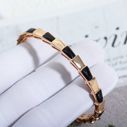 [Luxe Jewelry]SERPENTI BRACELET PINK GOLD ONYX