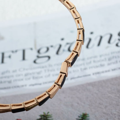 [Luxe Jewelry]SERPENTI BRACELET PINK GOLD ONYX